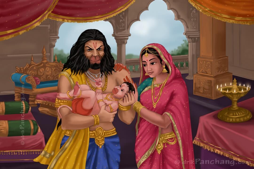 खुशियों से झूमे मन सारे, के जन्मे है हनुमान प्यारे (हनुमान जन्मोत्सव) लिरिक्स | Khushiyon Se Jhume Man Sare Ke Janme Hai Hanuman Pyare Lyrics - Post Image 1