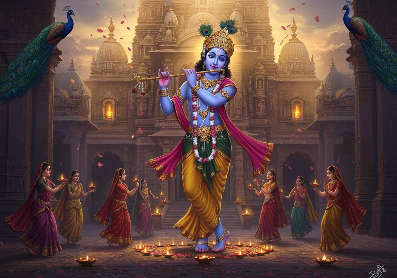 हे गोपाल कृष्ण, करूँ आरती तेरी (श्री कृष्ण आरती) लिरिक्स | He Gopal Krishna Karoon Aarti Teri Shri Krishna Aarti Lyrics - Post Image 1